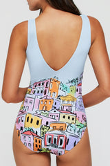 Halle V-Neck One-Piece Swimsuit