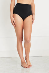Susie Two-Piece High Waisted Tankini Bottom in Black