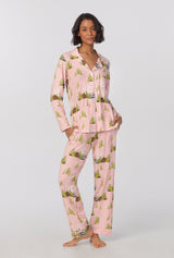 Pine Lake  Long Sleeve Classic Stretch Jersey PJ Set