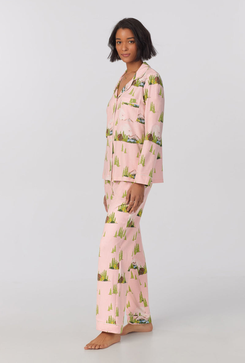 Pine Lake  Long Sleeve Classic Stretch Jersey PJ Set