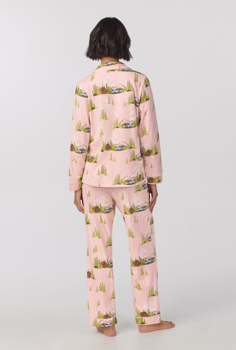 Pine Lake  Long Sleeve Classic Stretch Jersey PJ Set