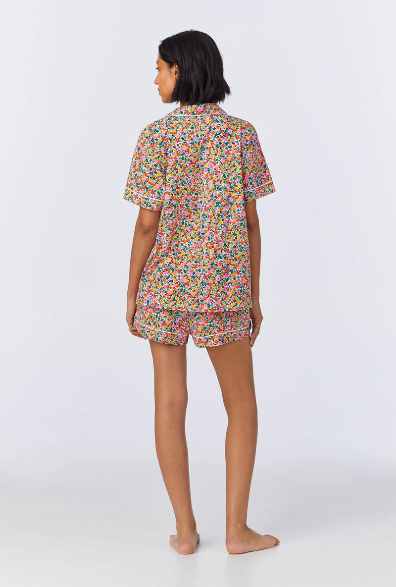 Fresh Picks Short Sleeve Classic Shorty Stretch Jersey PJ Set