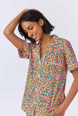 Fresh Picks Short Sleeve Classic Shorty Stretch Jersey PJ Set