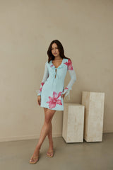 Fields Of Grace Mini Dress Blue