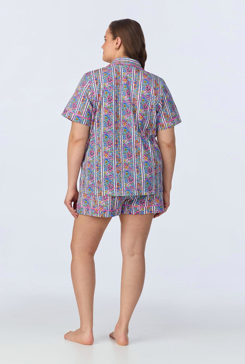 Bel Fiore Short Sleeve Classic Shorty Stretch Jersey PJ Set