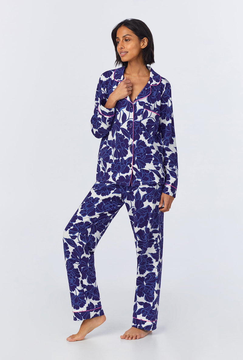 Isabella Flora Long Sleeve Classic Stretch Jersey PJ Set