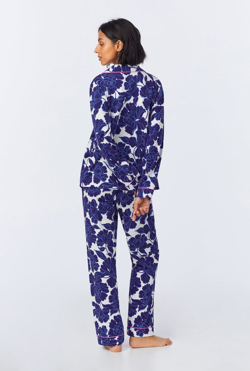 Isabella Flora Long Sleeve Classic Stretch Jersey PJ Set