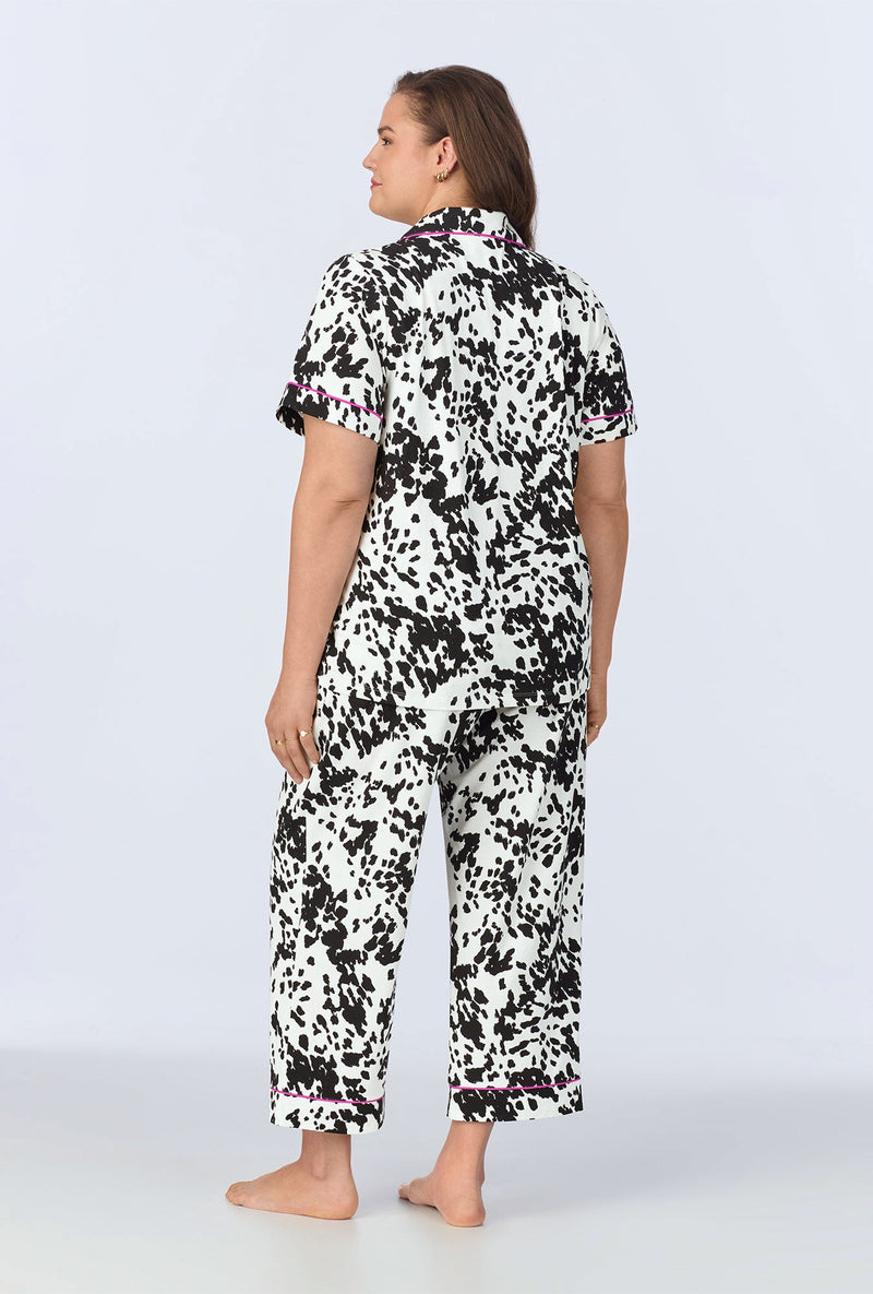 Wild Pony Short Sleeve Classic Stretch Jersey Cropped PJ Set