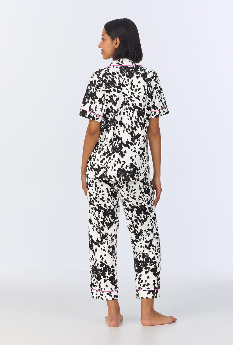 Wild Pony Short Sleeve Classic Stretch Jersey Cropped PJ Set