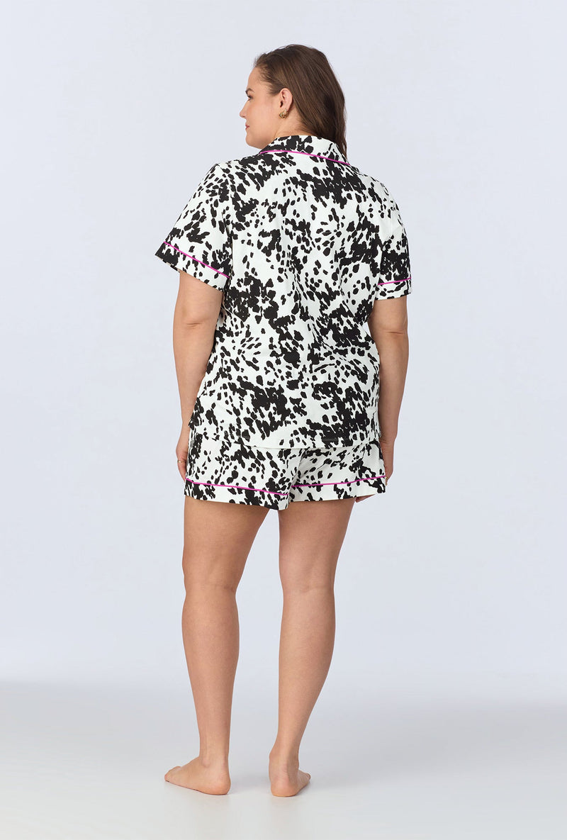 Wild Pony Short Sleeve Classic Shorty Stretch Jersey PJ Set