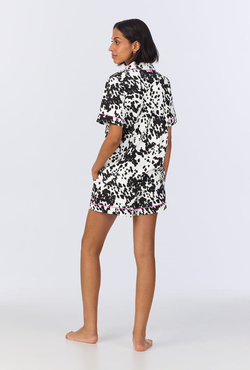 Wild Pony Short Sleeve Classic Shorty Stretch Jersey PJ Set