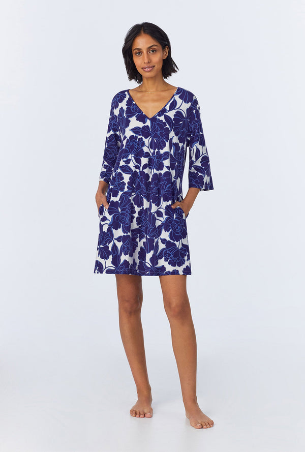 Isabella Flora Stretch Jersey Sleep Dress