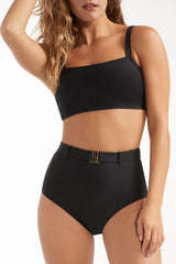 Lucia High Waisted Belted Two-Piece Bottom
