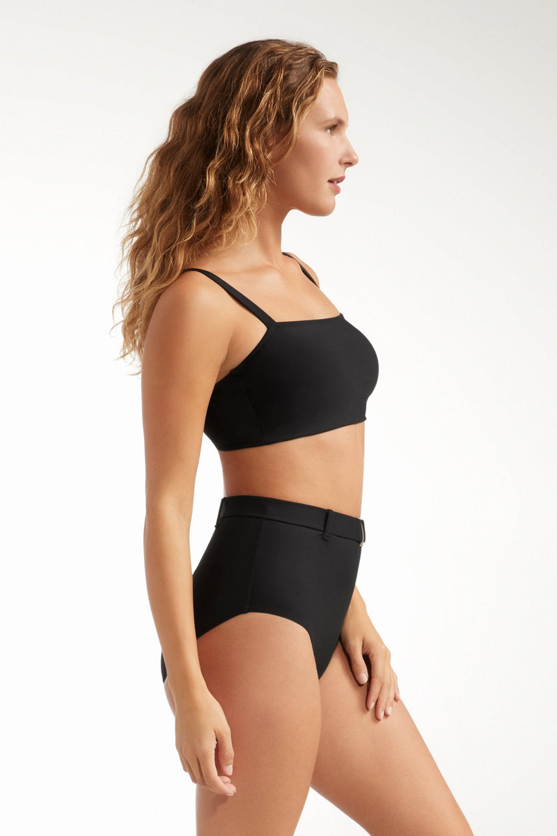 Lucia High Waisted Belted Two-Piece Bottom