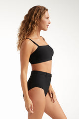Lucia High Waisted Belted Two-Piece Bottom