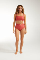 Lucia High Waisted Belted Two-Piece Bottom