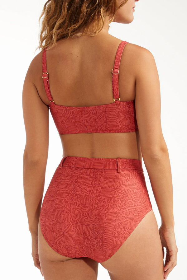 Lucia Square Neck Two-Piece Bikini Top