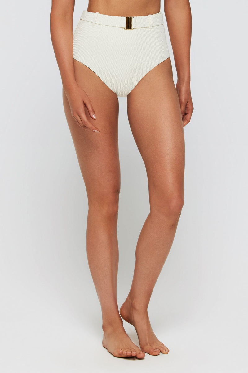 Lucia High Waisted Belted Two-Piece Bottom