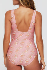Noni V-Neck Sculpting One-Piece Swimsuit