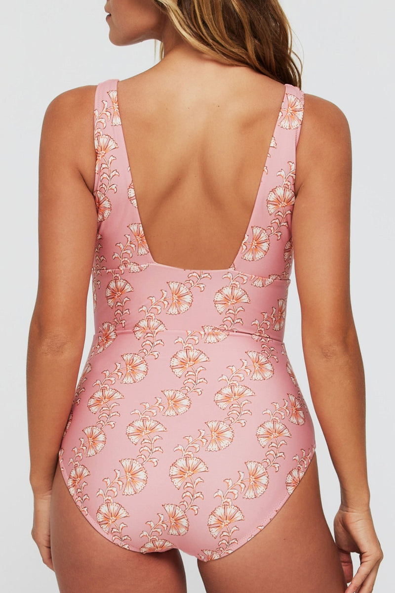 Noni V-Neck Sculpting One-Piece Swimsuit