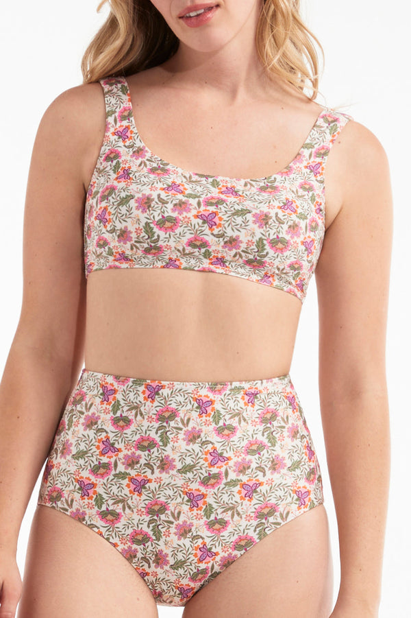 Carrie Square Neck Two-Piece Bikini Top