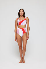 Lauren Square Neck Two-Piece Bikini Top in Pucci