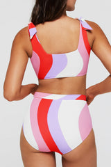 Lauren Square Neck Two-Piece Bikini Top in Pucci
