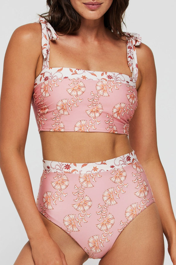 Becca Tie Strap Two-Piece Bikini Top