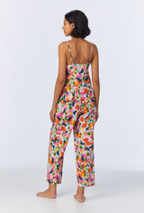 Lucia Cami Woven Cotton Poplin Cropped PJ Set