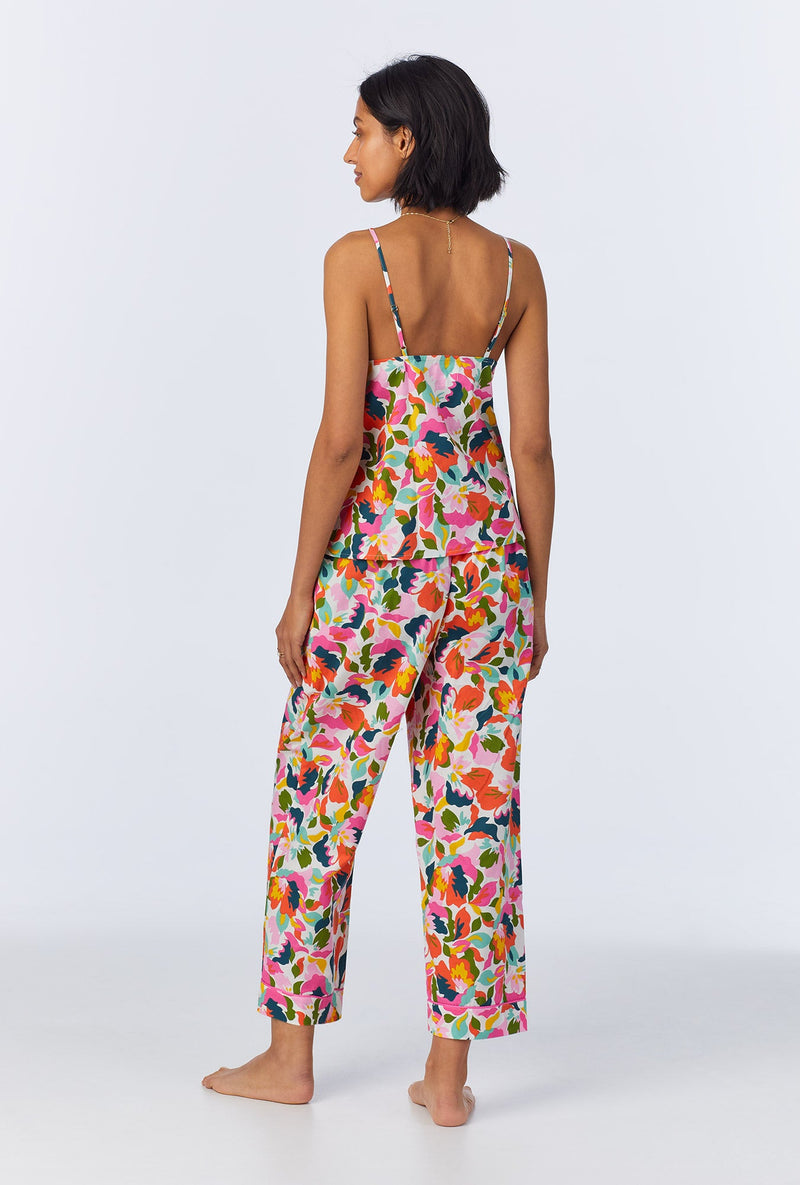 Lucia Cami Woven Cotton Poplin Cropped PJ Set