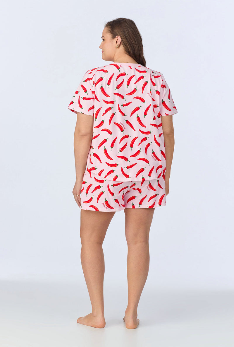 Coming In Hot T-Shirt Stretch Jersey Shorty PJ Set
