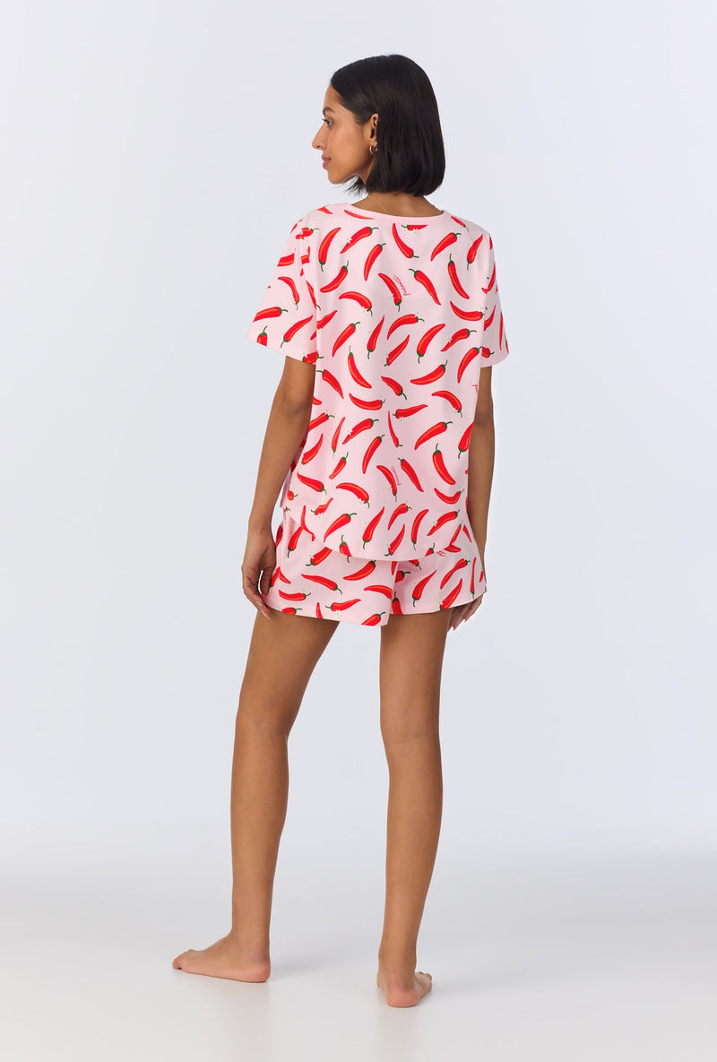Coming In Hot T-Shirt Stretch Jersey Shorty PJ Set
