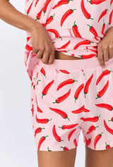 Coming In Hot T-Shirt Stretch Jersey Shorty PJ Set