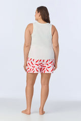 Coming In Hot Tank Stretch Jersey Boxer PJ Set