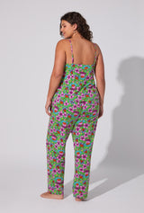 BedHead X Trina Turk Garden Floral Cami Tank Stretch Jersey Long PJ Set