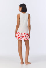 Coming In Hot Tank Stretch Jersey Boxer PJ Set