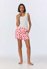 Coming In Hot Tank Stretch Jersey Boxer PJ Set
