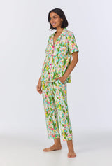 Cactus Garden Short Sleeve Classic Stretch Jersey Cropped PJ Set