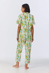 Cactus Garden Short Sleeve Classic Stretch Jersey Cropped PJ Set
