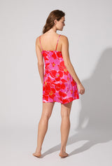 BedHead X Trina Turk Winter Orchids Woven Washable Silk Chemise