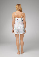 Champagne Wedding Cami Stretch Jersey Shorty PJ Set