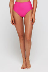 Vanessa Two-Piece High Waisted Reversible Swimsuit Bottom in Pink