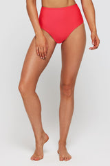 Vanessa Two-Piece High Waisted Reversible Swimsuit Bottom in Pink