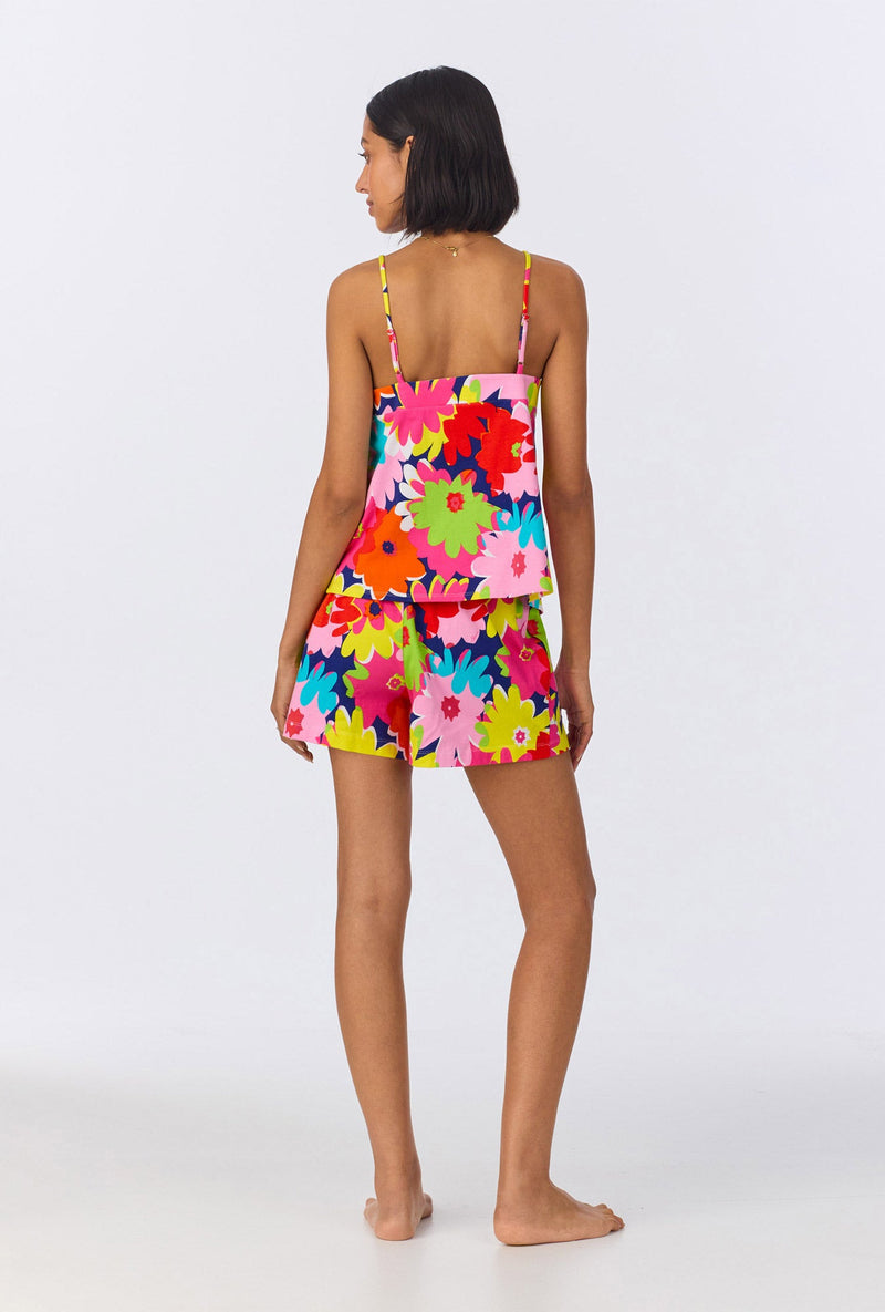 BedHead x Trina Turk Pop Floral Cami Shorty Stretch Jersey PJ Set