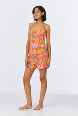 BedHead x Trina Turk Floral Cami Shorty Stretch Jersey PJ Set