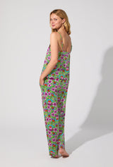 BedHead X Trina Turk Garden Floral Cami Tank Stretch Jersey Long PJ Set