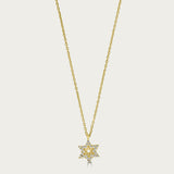 The Double Star of David Necklace