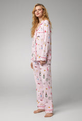 Let's Do Brunch Long Sleeve Classic Stretch Jersey PJ Set