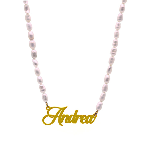 The Stay Custom In Pearls Necklace