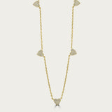 The Shining Mini Hearts Necklace